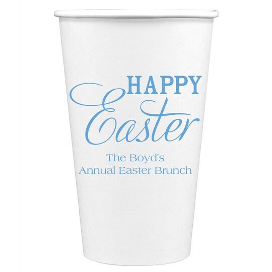 Happy Easter Paper Coffee Cups